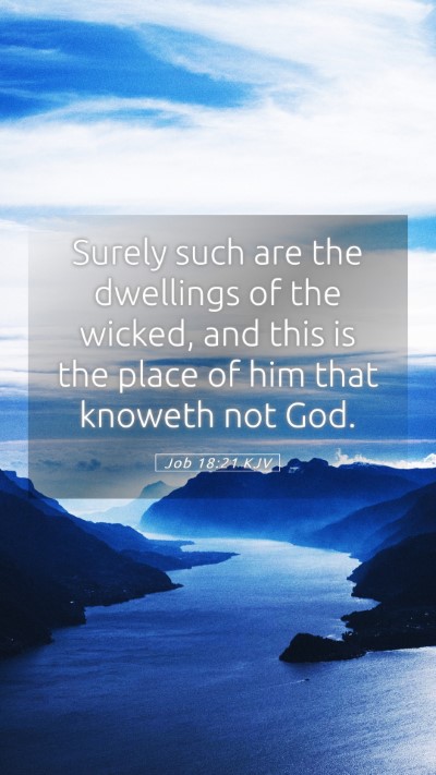 Picture 05 - Job 18:21 KJV Mobile Phone Wallpaper - Surely such are the dwellings of the wicked, and - Mobile Bible Verse Wallpaper