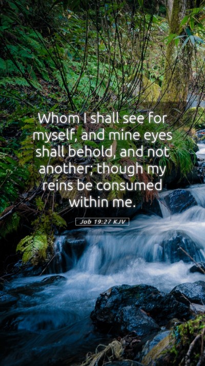 Picture 05 - Job 19:27 KJV Mobile Phone Wallpaper - Whom I shall see for myself, and mine eyes shall - Mobile Bible Verse Wallpaper