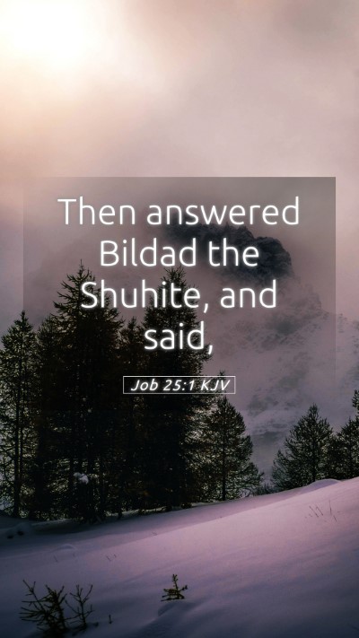 Picture 05 - Job 25:1 KJV Mobile Phone Wallpaper - Then answered Bildad the Shuhite, and - Mobile Bible Verse Wallpaper