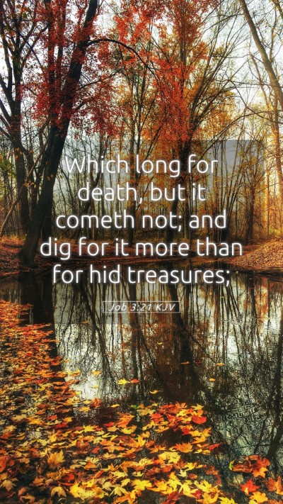 Picture 05 - Job 3:21 KJV Mobile Phone Wallpaper - Which long for death, but it cometh not; and dig - Mobile Bible Verse Wallpaper