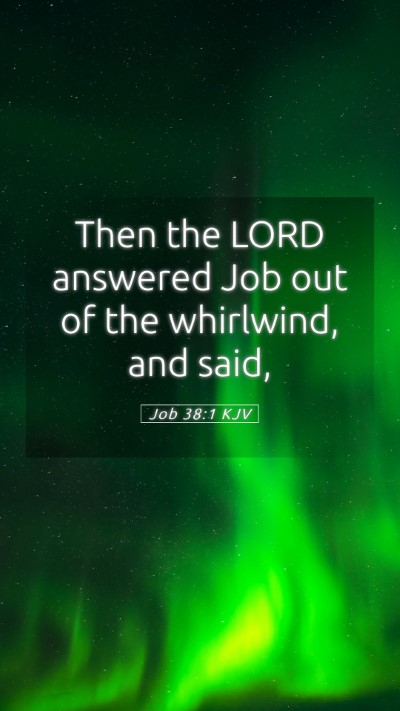 Picture 05 - Job 38:1 KJV Mobile Phone Wallpaper - Then the LORD answered Job out of the whirlwind, - Mobile Bible Verse Wallpaper