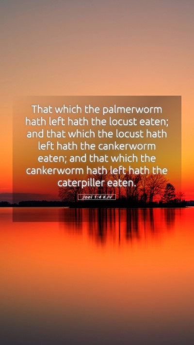 Picture 05 - Joel 1:4 KJV Mobile Phone Wallpaper - That which the palmerworm hath left hath the - Mobile Bible Verse Wallpaper