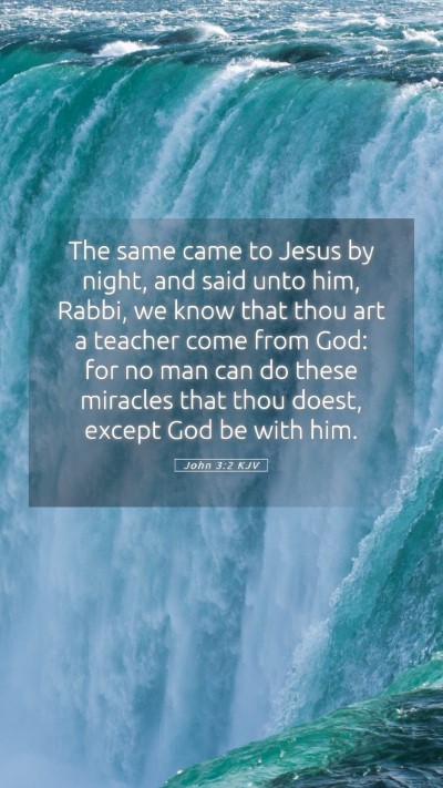 Picture 05 - John 3:2 KJV Mobile Phone Wallpaper - The same came to Jesus by night, and said unto - Mobile Bible Verse Wallpaper