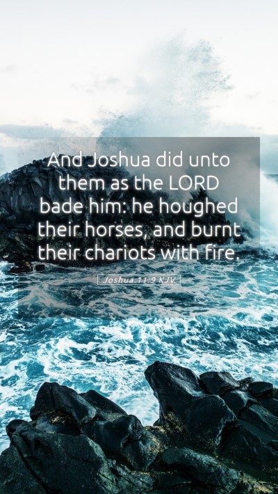 Picture 05 - Joshua 11:9 KJV Mobile Phone Wallpaper - And Joshua did unto them as the LORD bade him: he - Mobile Bible Verse Wallpaper