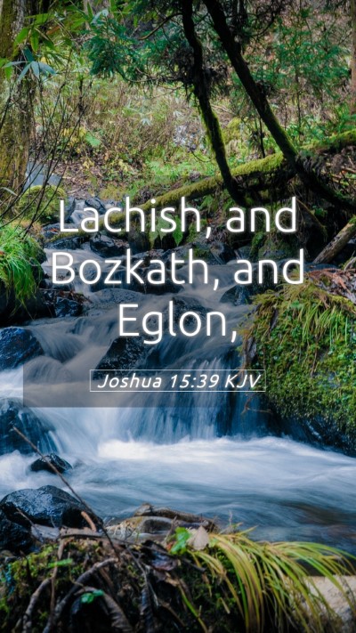 Picture 05 - Joshua 15:39 KJV Mobile Phone Wallpaper - Lachish, and Bozkath, and - Mobile Bible Verse Wallpaper