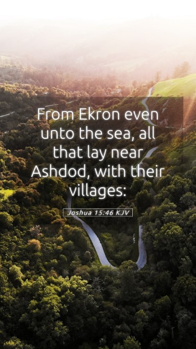 Picture 05 - Joshua 15:46 KJV Mobile Phone Wallpaper - From Ekron even unto the sea, all that lay near - Mobile Bible Verse Wallpaper