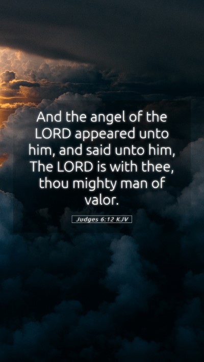 Picture 05 - Judges 6:12 KJV Mobile Phone Wallpaper - And the angel of the LORD appeared unto him, and - Mobile Bible Verse Wallpaper