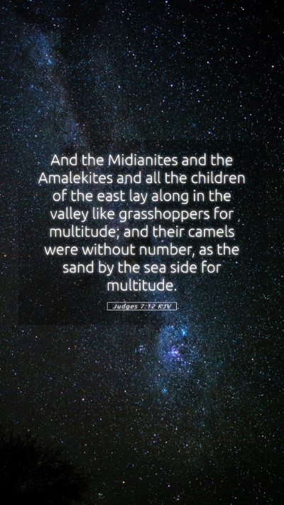 Picture 05 - Judges 7:12 KJV Mobile Phone Wallpaper - And the Midianites and the Amalekites and all the - Mobile Bible Verse Wallpaper