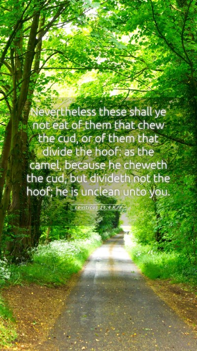 Picture 05 - Leviticus 11:4 KJV Mobile Phone Wallpaper - Nevertheless these shall ye not eat of them that - Mobile Bible Verse Wallpaper