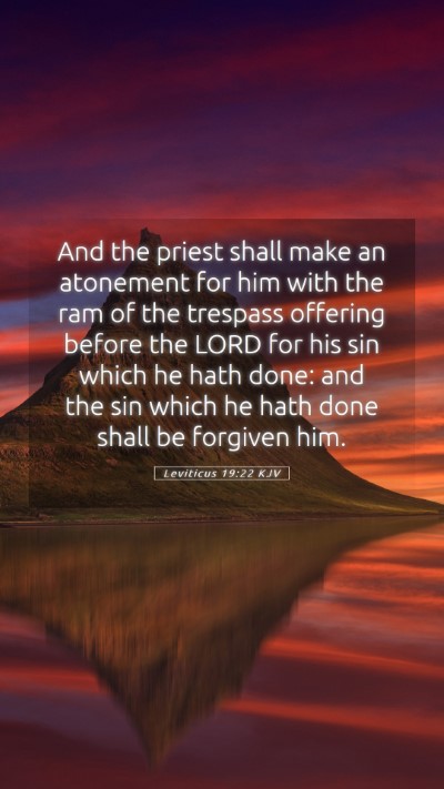Picture 05 - Leviticus 19:22 KJV Mobile Phone Wallpaper - And the priest shall make an atonement for him - Mobile Bible Verse Wallpaper