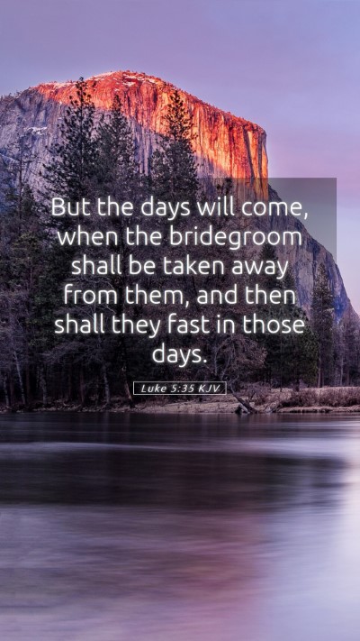 Picture 05 - Luke 5:35 KJV Mobile Phone Wallpaper - But the days will come, when the bridegroom shall - Mobile Bible Verse Wallpaper