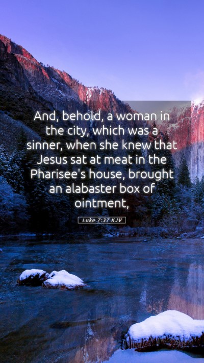 Picture 05 - Luke 7:37 KJV Mobile Phone Wallpaper - And, behold, a woman in the city, which was a - Mobile Bible Verse Wallpaper