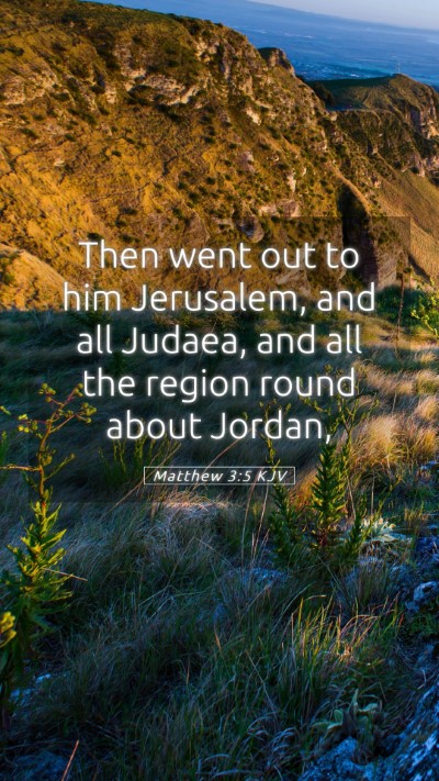 Picture 05 - Matthew 3:5 KJV Mobile Phone Wallpaper - Then went out to him Jerusalem, and all Judaea, - Mobile Bible Verse Wallpaper