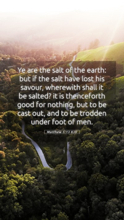 Picture 05 - Matthew 5:13 KJV Mobile Phone Wallpaper - Ye are the salt of the earth: but if the salt - Mobile Bible Verse Wallpaper