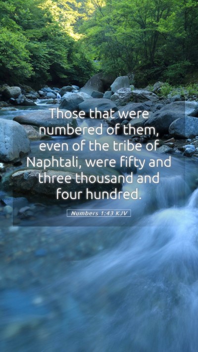 Picture 05 - Numbers 1:43 KJV Mobile Phone Wallpaper - Those that were numbered of them, even of the - Mobile Bible Verse Wallpaper