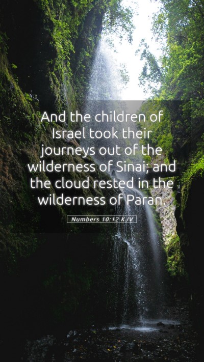 Picture 05 - Numbers 10:12 KJV Mobile Phone Wallpaper - And the children of Israel took their journeys - Mobile Bible Verse Wallpaper