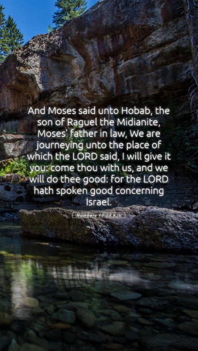 Picture 05 - Numbers 10:29 KJV Mobile Phone Wallpaper - And Moses said unto Hobab, the son of Raguel the - Mobile Bible Verse Wallpaper