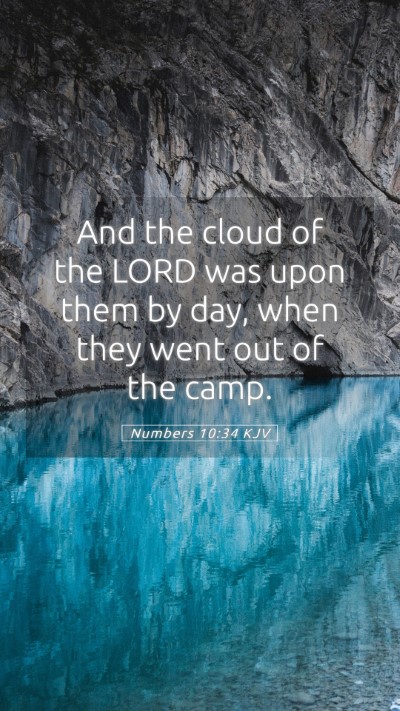 Picture 05 - Numbers 10:34 KJV Mobile Phone Wallpaper - And the cloud of the LORD was upon them by day, - Mobile Bible Verse Wallpaper