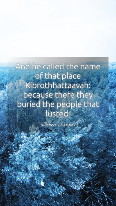 Picture 05 - Numbers 11:34 KJV Mobile Phone Wallpaper - And he called the name of that place - Mobile Bible Verse Wallpaper