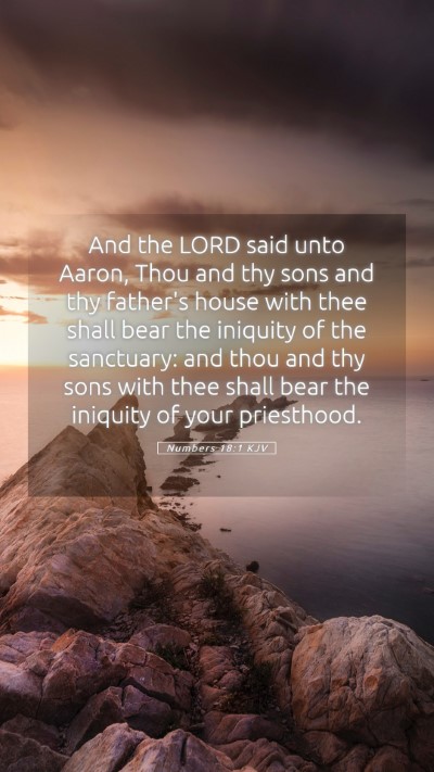 Picture 05 - Numbers 18:1 KJV Mobile Phone Wallpaper - And the LORD said unto Aaron, Thou and thy sons - Mobile Bible Verse Wallpaper