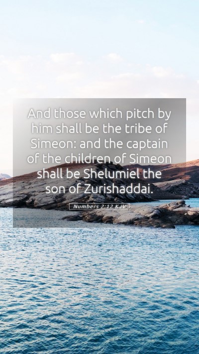 Picture 05 - Numbers 2:12 KJV Mobile Phone Wallpaper - And those which pitch by him shall be the tribe - Mobile Bible Verse Wallpaper