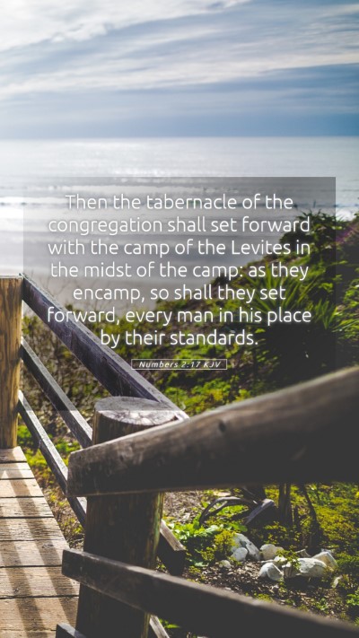 Picture 05 - Numbers 2:17 KJV Mobile Phone Wallpaper - Then the tabernacle of the congregation shall set - Mobile Bible Verse Wallpaper