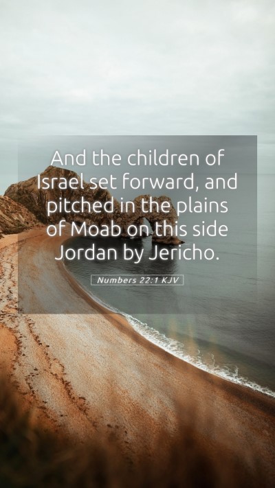 Picture 05 - Numbers 22:1 KJV Mobile Phone Wallpaper - And the children of Israel set forward, and - Mobile Bible Verse Wallpaper