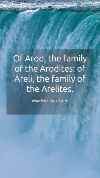 Picture 05 - Numbers 26:17 KJV Mobile Phone Wallpaper - Of Arod, the family of the Arodites: of Areli, - Mobile Bible Verse Wallpaper