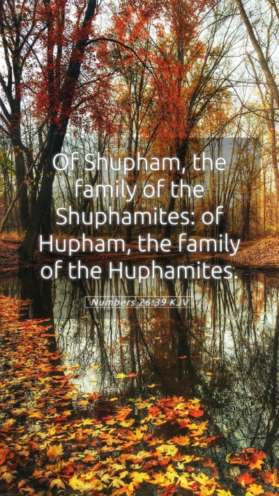 Picture 05 - Numbers 26:39 KJV Mobile Phone Wallpaper - Of Shupham, the family of the Shuphamites: of - Mobile Bible Verse Wallpaper