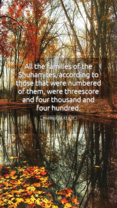 Picture 05 - Numbers 26:43 KJV Mobile Phone Wallpaper - All the families of the Shuhamites, according to - Mobile Bible Verse Wallpaper