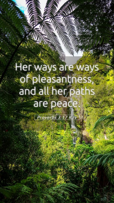 Picture 05 - Proverbs 3:17 KJV Mobile Phone Wallpaper - Her ways are ways of pleasantness, and all her - Mobile Bible Verse Wallpaper