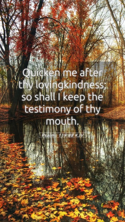 Picture 05 - Psalms 119:88 KJV Mobile Phone Wallpaper - Quicken me after thy lovingkindness; so shall I - Mobile Bible Verse Wallpaper
