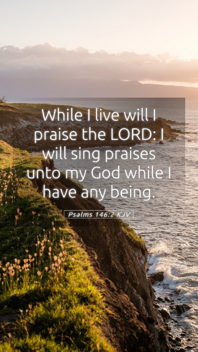 Picture 05 - Psalms 146:2 KJV Mobile Phone Wallpaper - While I live will I praise the LORD: I will sing - Mobile Bible Verse Wallpaper