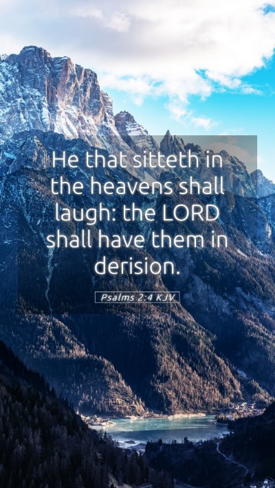Picture 05 - Psalms 2:4 KJV Mobile Phone Wallpaper - He that sitteth in the heavens shall laugh: the - Mobile Bible Verse Wallpaper