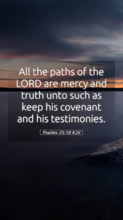 Picture 05 - Psalms 25:10 KJV Mobile Phone Wallpaper - All the paths of the LORD are mercy and truth - Mobile Bible Verse Wallpaper
