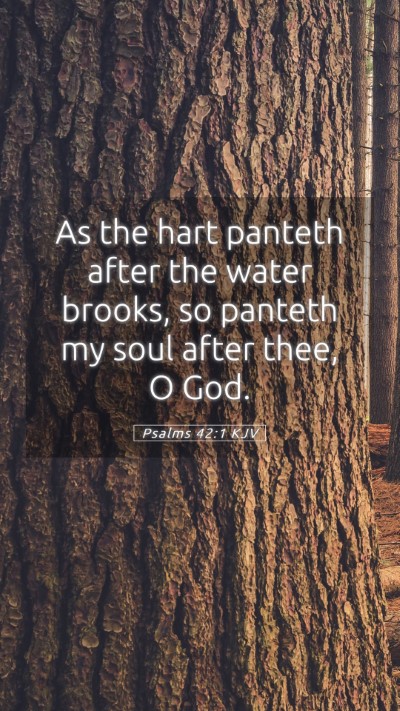 Picture 05 - Psalms 42:1 KJV Mobile Phone Wallpaper - As the hart panteth after the water brooks, so - Mobile Bible Verse Wallpaper