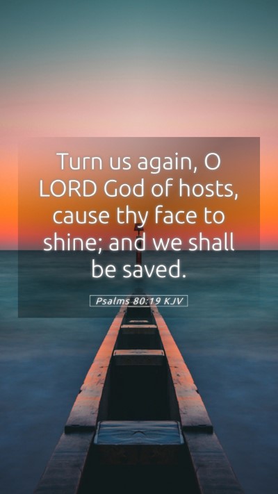 Picture 05 - Psalms 80:19 KJV Mobile Phone Wallpaper - Turn us again, O LORD God of hosts, cause thy - Mobile Bible Verse Wallpaper