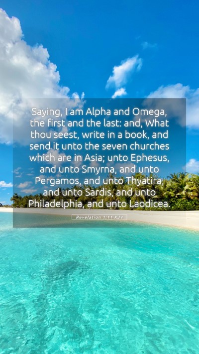 Picture 05 - Revelation 1:11 KJV Mobile Phone Wallpaper - Saying, I am Alpha and Omega, the first and the - Mobile Bible Verse Wallpaper