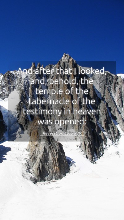 Picture 05 - Revelation 15:5 KJV Mobile Phone Wallpaper - And after that I looked, and, behold, the temple - Mobile Bible Verse Wallpaper