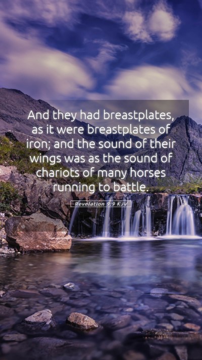 Picture 05 - Revelation 9:9 KJV Mobile Phone Wallpaper - And they had breastplates, as it were - Mobile Bible Verse Wallpaper