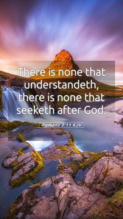 Picture 05 - Romans 3:11 KJV Mobile Phone Wallpaper - There is none that understandeth, there is none - Mobile Bible Verse Wallpaper