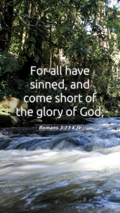 Picture 05 - Romans 3:23 KJV Mobile Phone Wallpaper - For all have sinned, and come short of the glory - Mobile Bible Verse Wallpaper