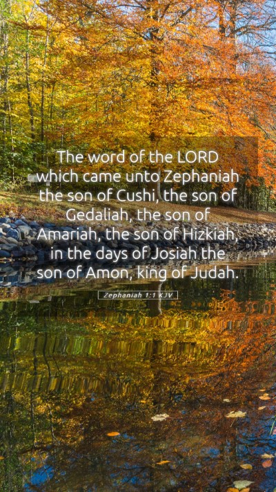 Picture 05 - Zephaniah 1:1 KJV Mobile Phone Wallpaper - The word of the LORD which came unto Zephaniah - Mobile Bible Verse Wallpaper