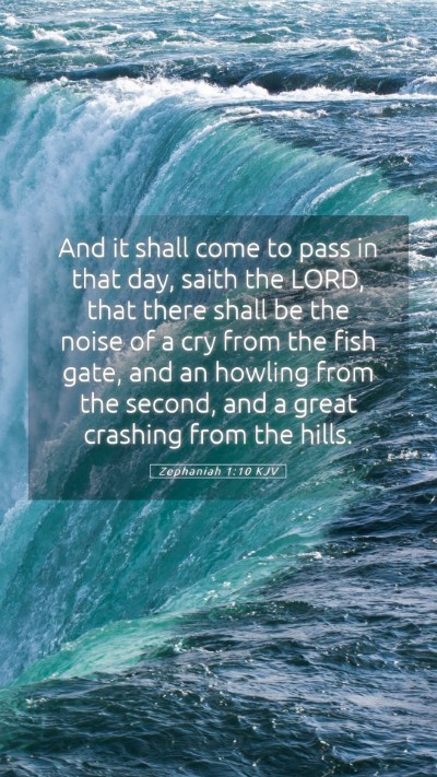 Picture 05 - Zephaniah 1:10 KJV Mobile Phone Wallpaper - And it shall come to pass in that day, saith the - Mobile Bible Verse Wallpaper