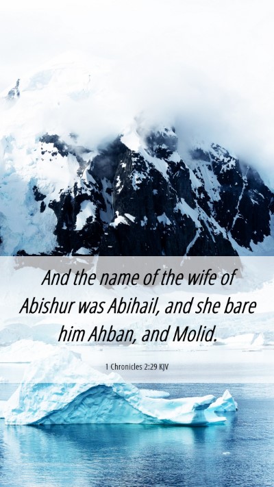 Picture 06 - 1 Chronicles 2:29 KJV Mobile Phone Wallpaper - And the name of the wife of Abishur was Abihail, - Mobile Bible Verse Wallpaper