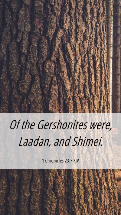 Picture 06 - 1 Chronicles 23:7 KJV Mobile Phone Wallpaper - Of the Gershonites were, Laadan, and - Mobile Bible Verse Wallpaper
