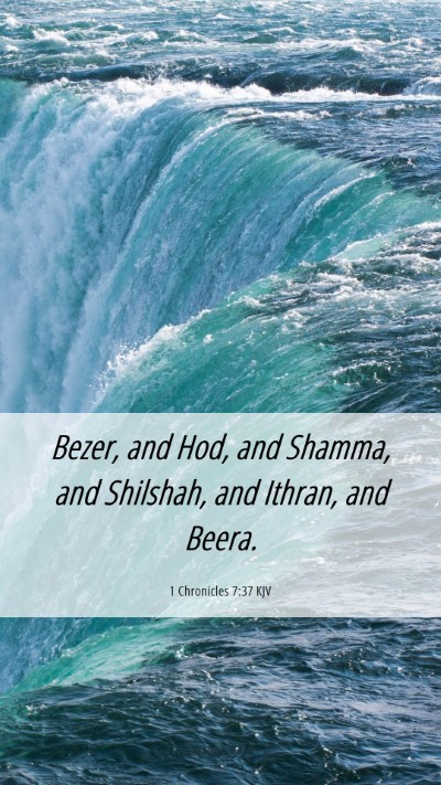 Picture 06 - 1 Chronicles 7:37 KJV Mobile Phone Wallpaper - Bezer, and Hod, and Shamma, and Shilshah, and - Mobile Bible Verse Wallpaper