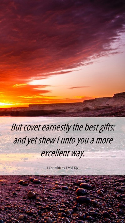 Picture 06 - 1 Corinthians 12:31 KJV Mobile Phone Wallpaper - But covet earnestly the best gifts: and yet shew - Mobile Bible Verse Wallpaper