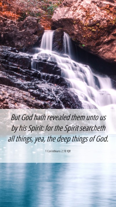 Picture 06 - 1 Corinthians 2:10 KJV Mobile Phone Wallpaper - But God hath revealed them unto us by his Spirit: - Mobile Bible Verse Wallpaper