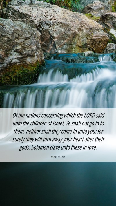 Picture 06 - 1 Kings 11:2 KJV Mobile Phone Wallpaper - Of the nations concerning which the LORD said - Mobile Bible Verse Wallpaper